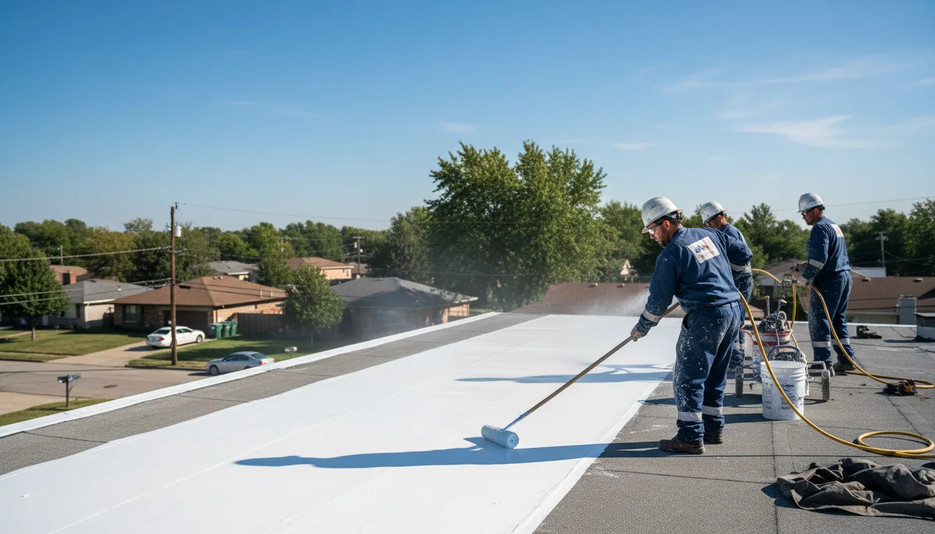 Commercial roof coating in Monroe Township, NJ near me